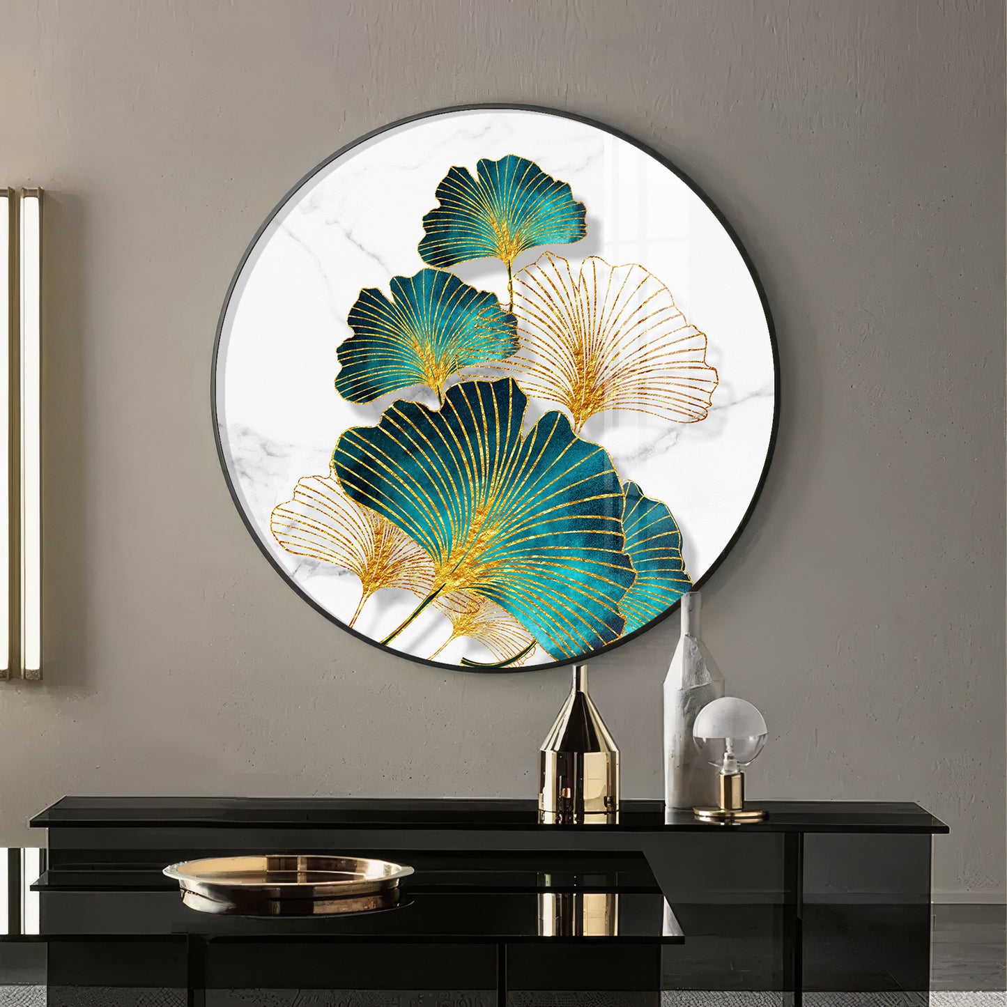 Emerland Petal Art Premium Acrylic Round Wall Art