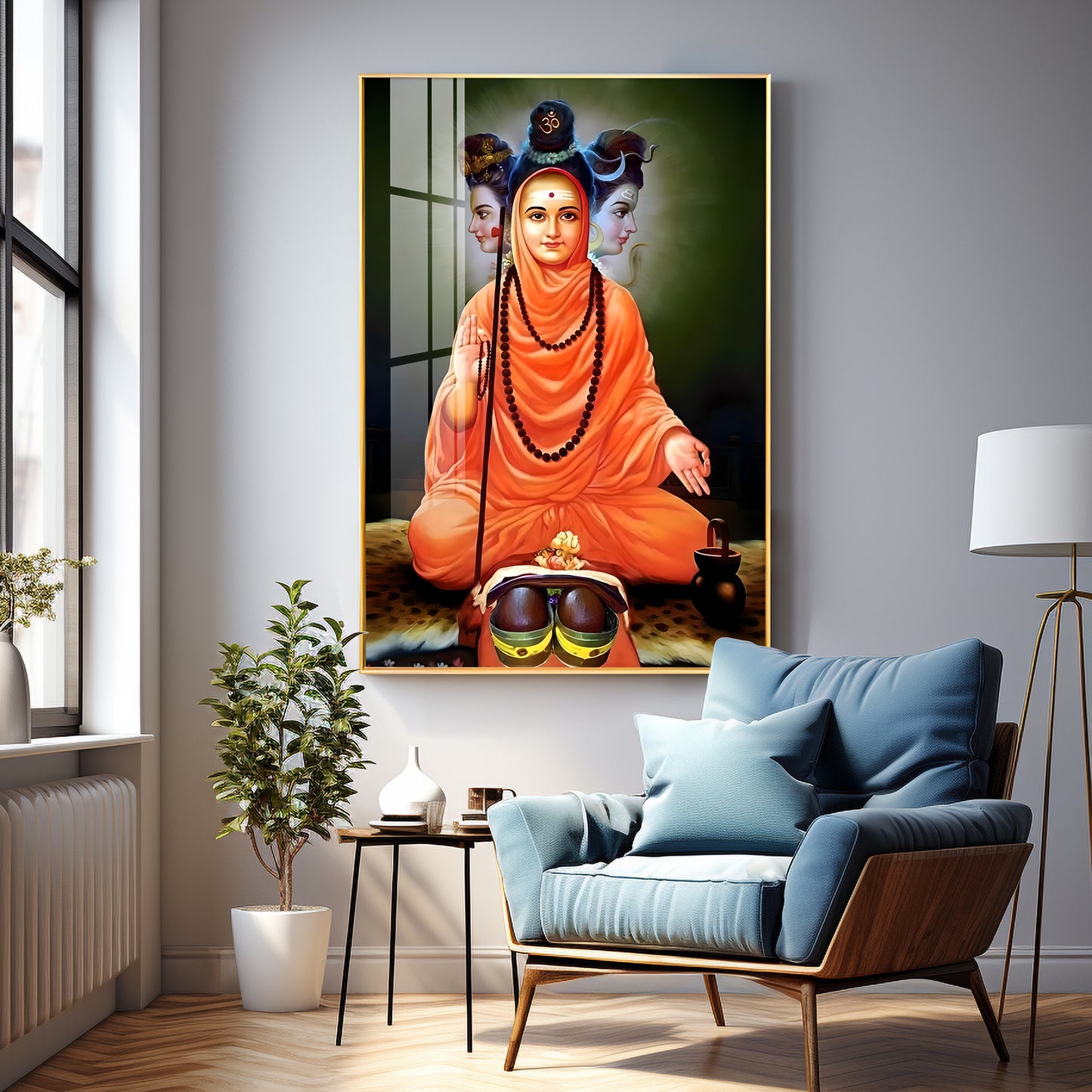 Portrait of Divine Authority Premium Vertical Acrylic Wall Art