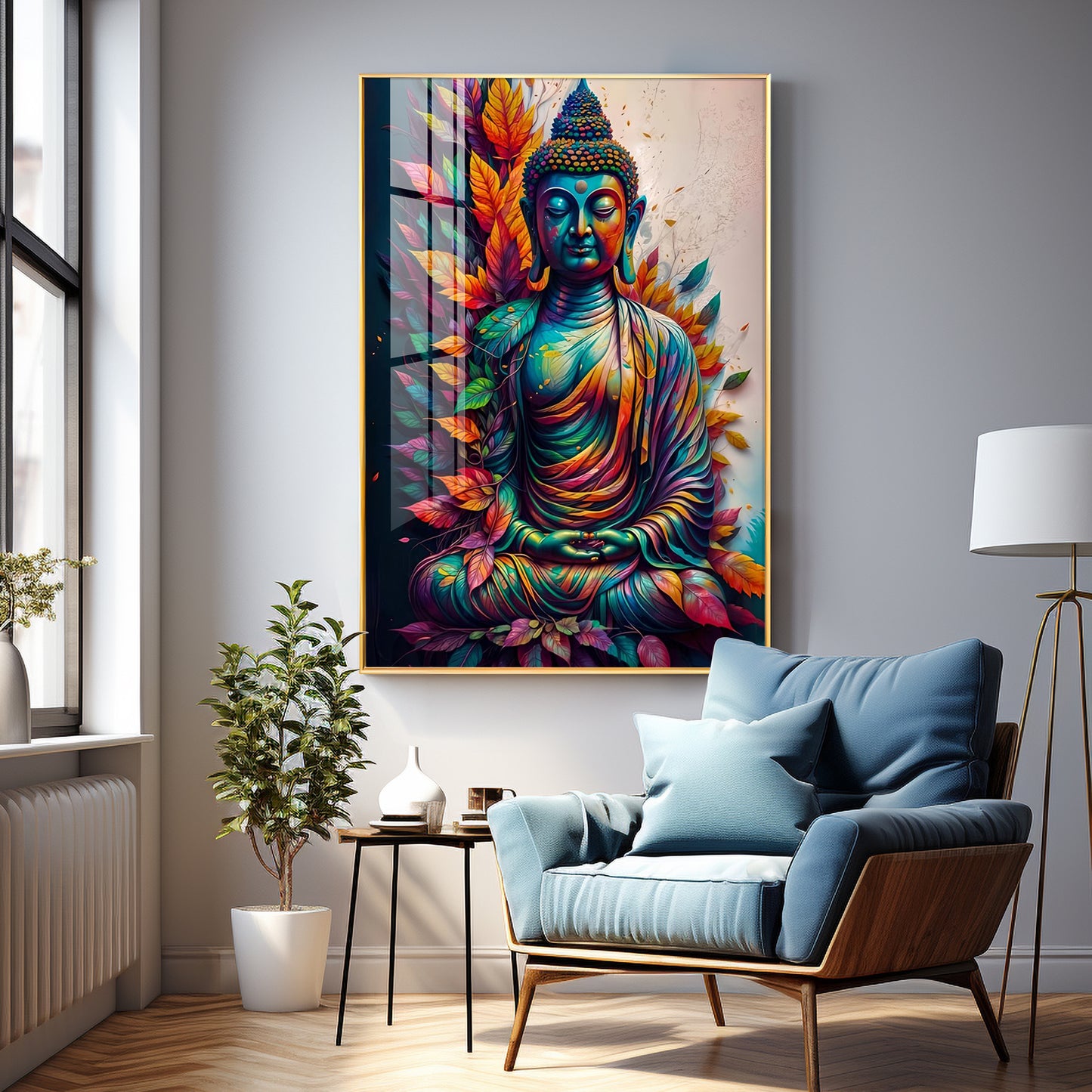 Perpetual Buddha Premium Acrylic Vertical Wall Art