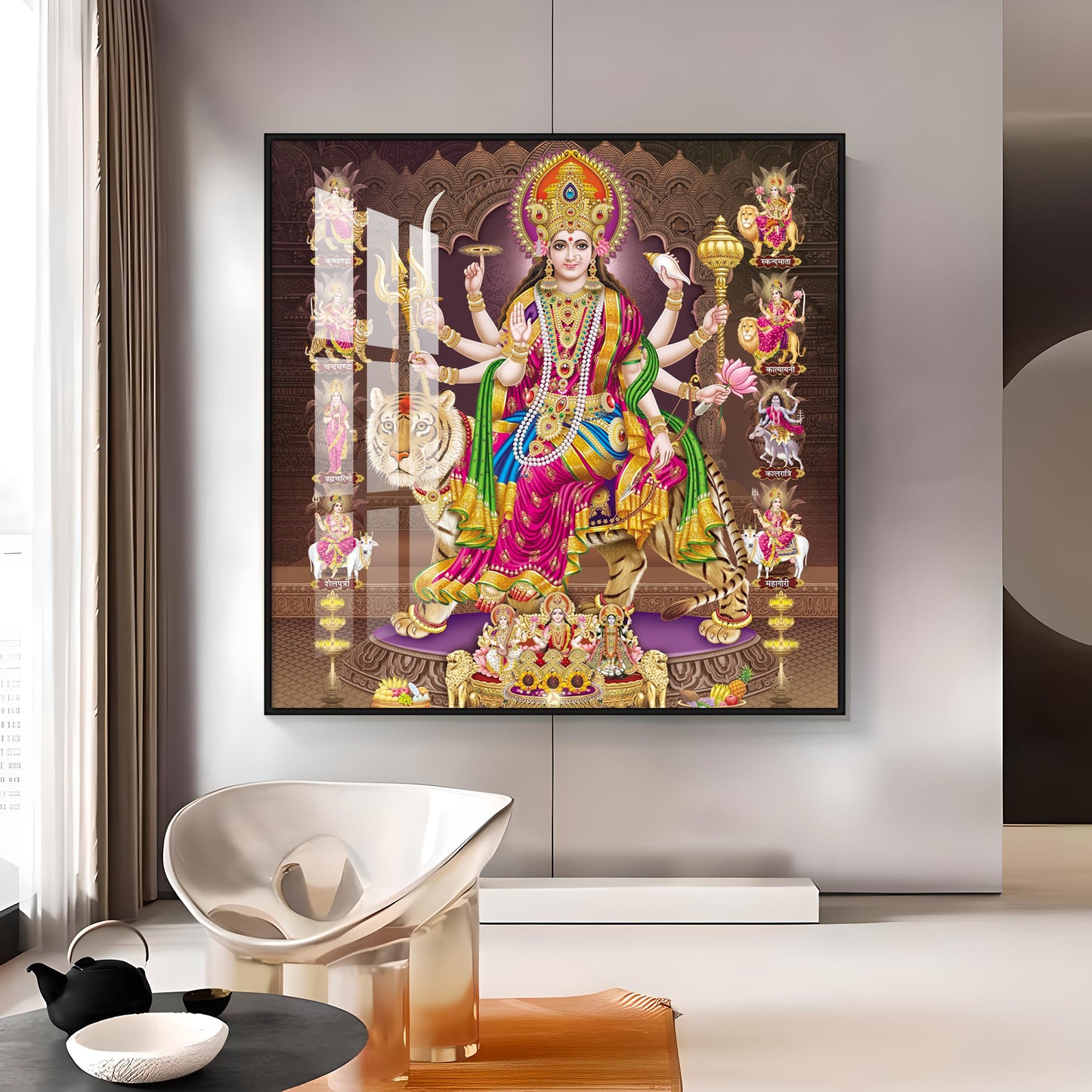 Radiant Devi Premium Acrylic Square Wall Art