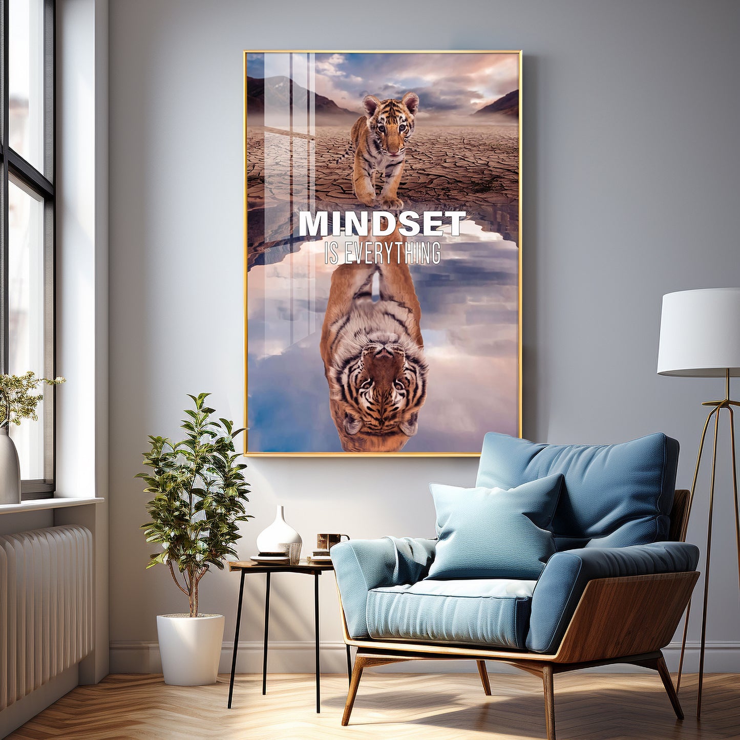 Mindset Is Everything Premium Acrylic Vertical Wall Art