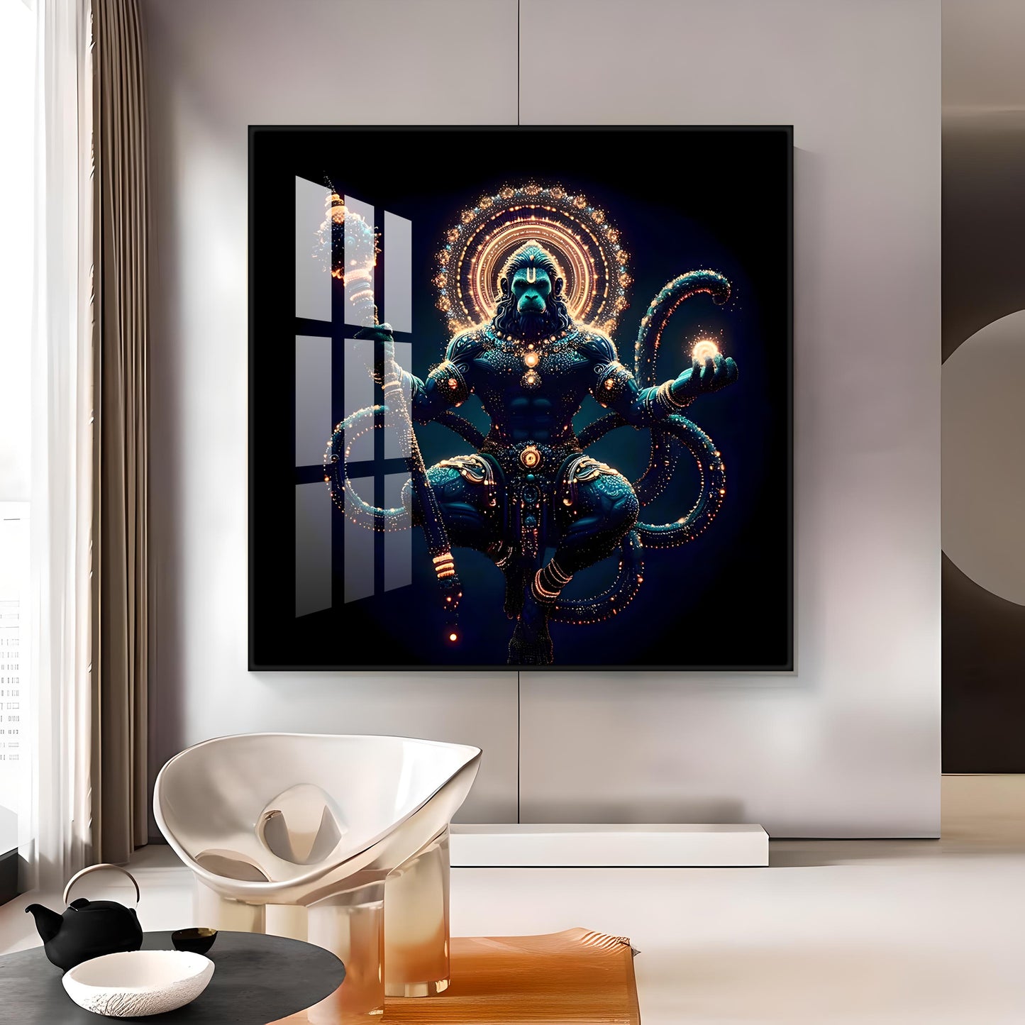 Jai Mahaveer Premium Acrylic Square Wall Art