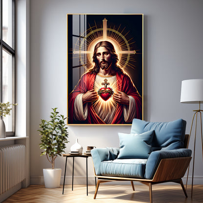 Canvas of Christ's Love Premium Acrylic Vertical Wall Art