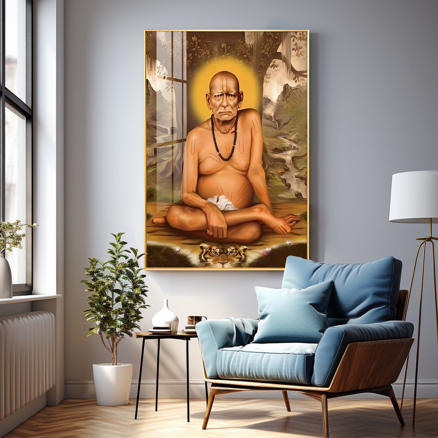 Elderly Shri Swami Samartha Premium Vertical Acrylic Wall Art