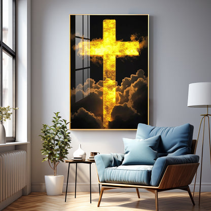 Heavenly Cross Vision Premium Acrylic Wall Art