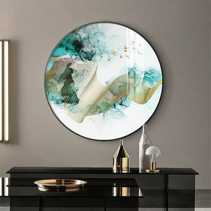Gilded Vision Premium Acrylic Round Wall Art