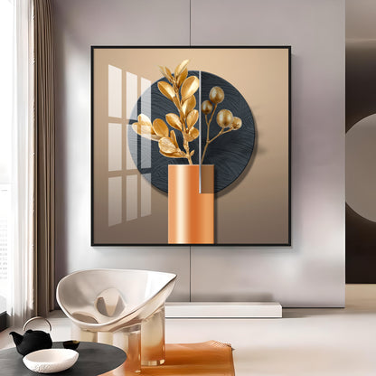 Modern Bloom Vase Premium Square Wall Art