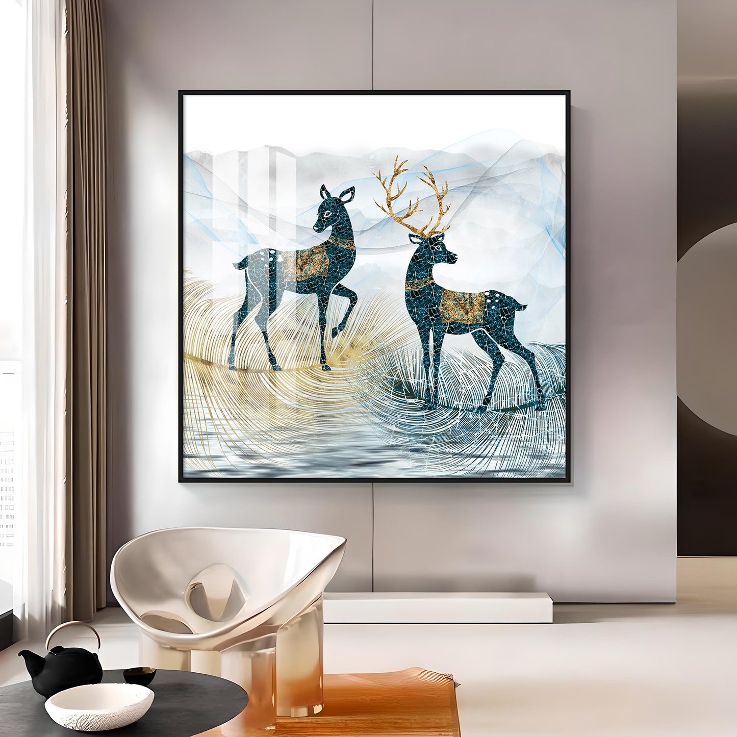 Modern Wildlife Premium Acrylic Square Wall Art