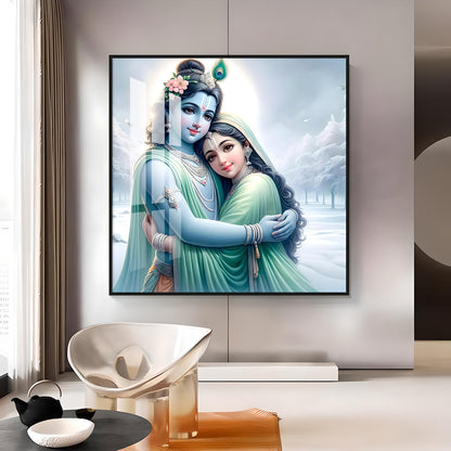 Shyam Kishori Premium Acrylic Square Wall Art