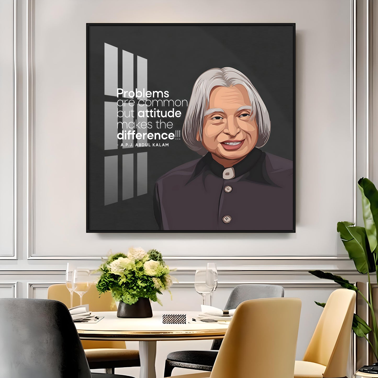 Dr. A.P.J  Abdul Kalam Premium Acrylic Square Wall Art