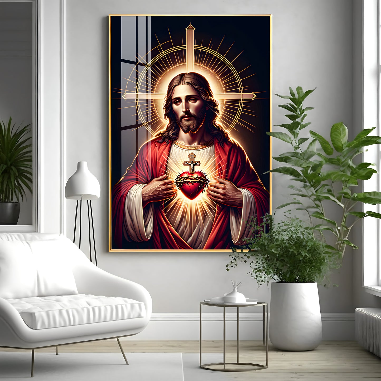 Canvas of Christ's Love Premium Acrylic Vertical Wall Art