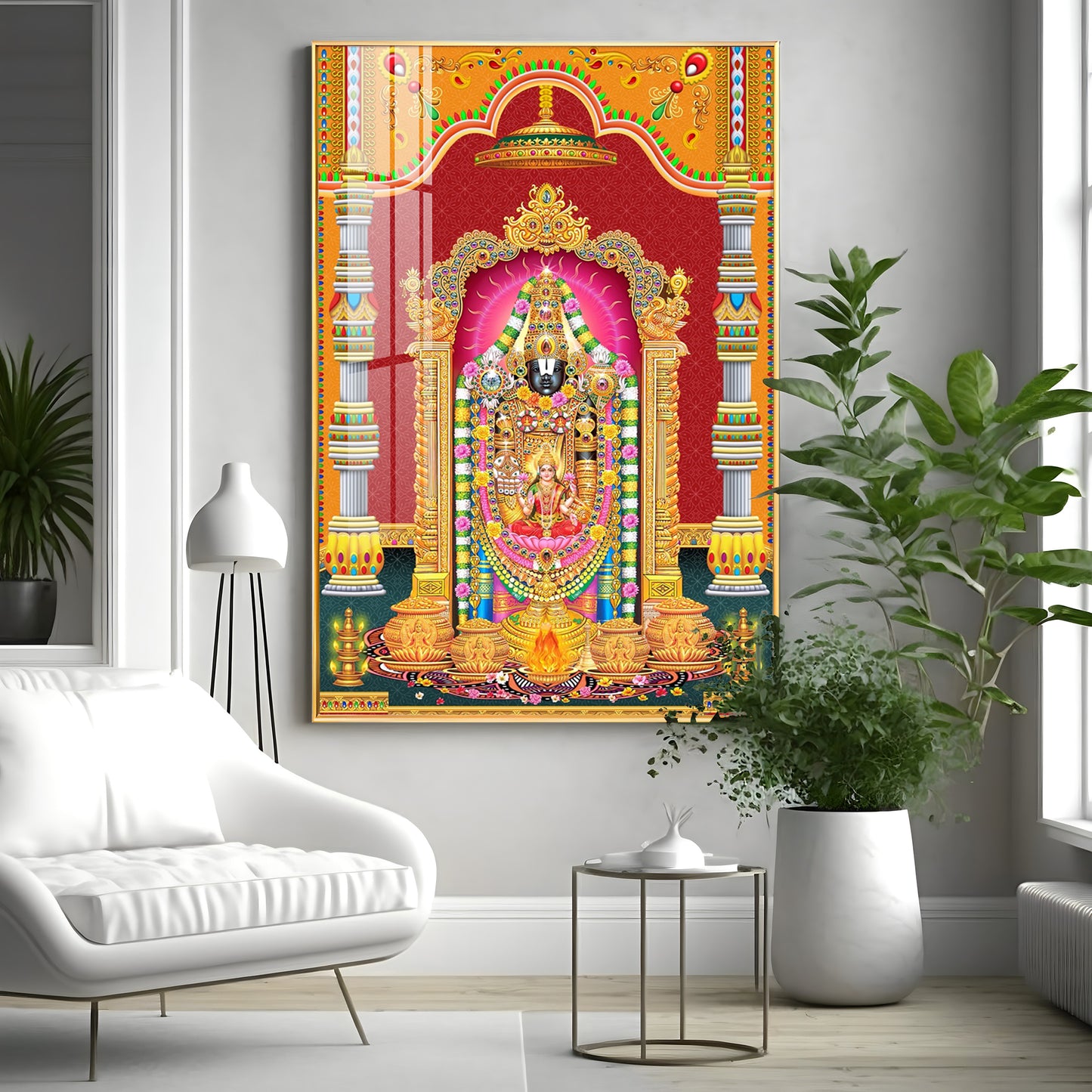 Narayana Blessing Premium Acrylic Vertical Wall Art