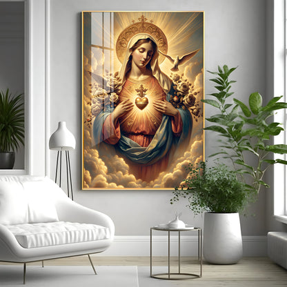 Angelic Harmony Premium Acrylic Vertical Wall Art