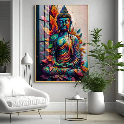 Perpetual Buddha Premium Acrylic Vertical Wall Art