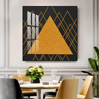 Abstract Geometric Figure Triangle Premium Acrylic Square Wall Art