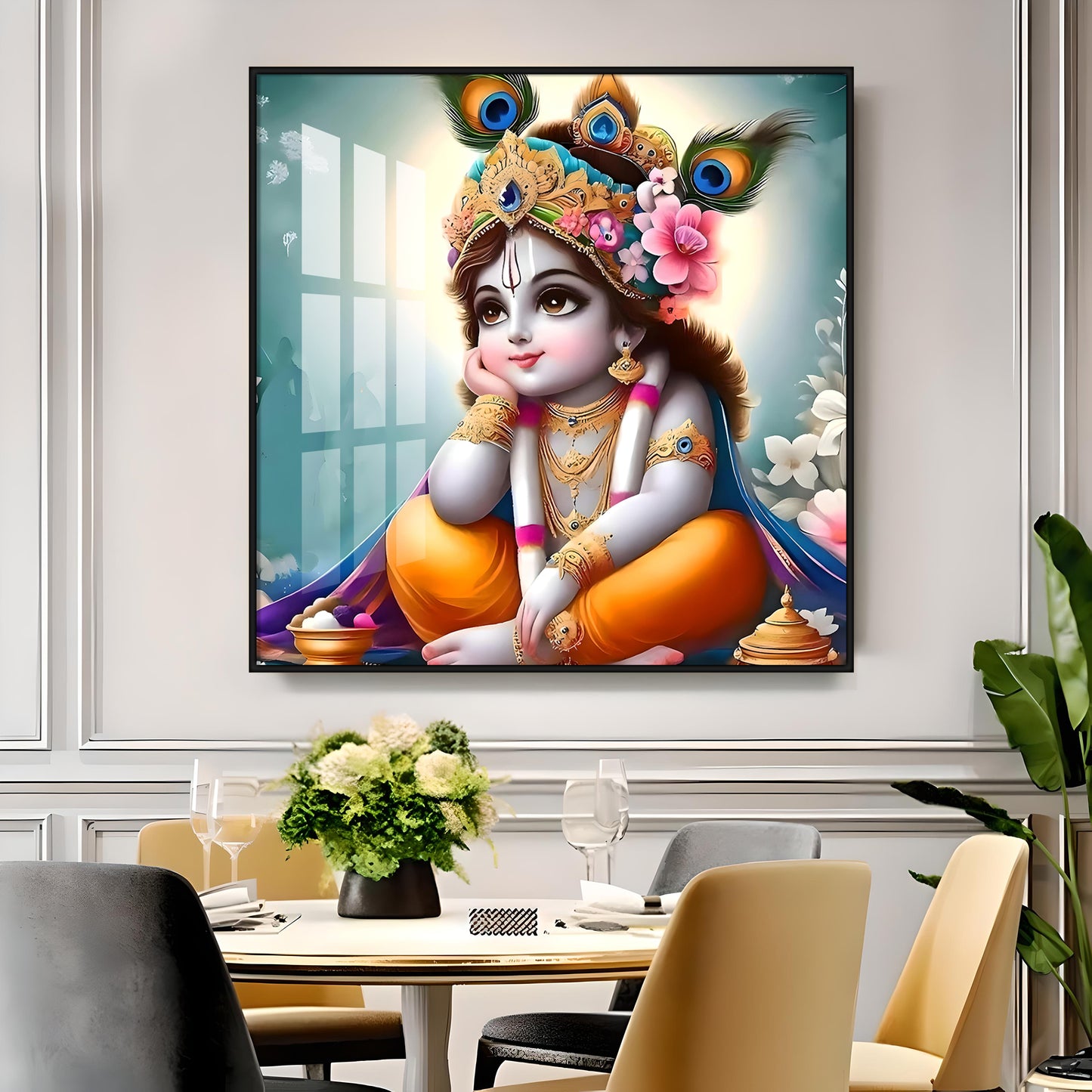 Little Kanha Premium Acrylic Square Wall Art