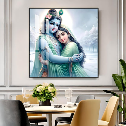 Shyam Kishori Premium Acrylic Square Wall Art