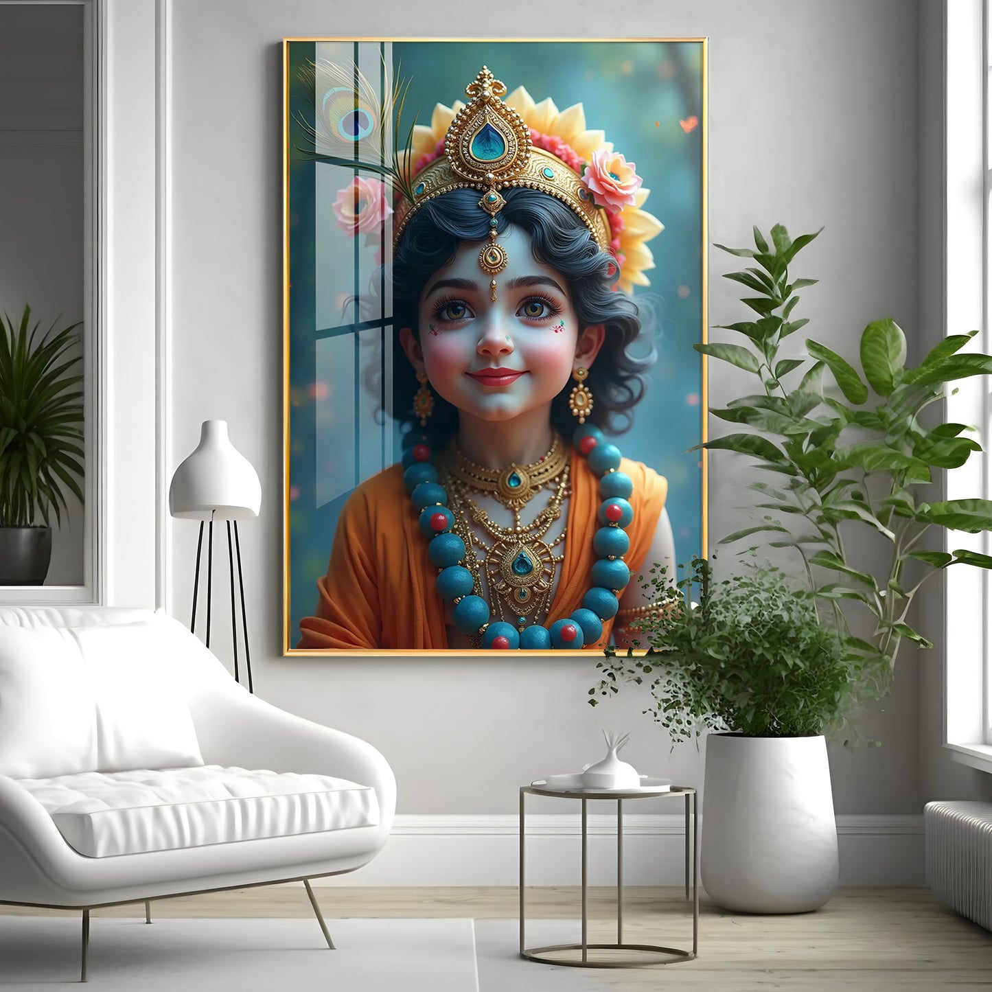 Little Krishna Resonance Premium Acrylic Wall Art