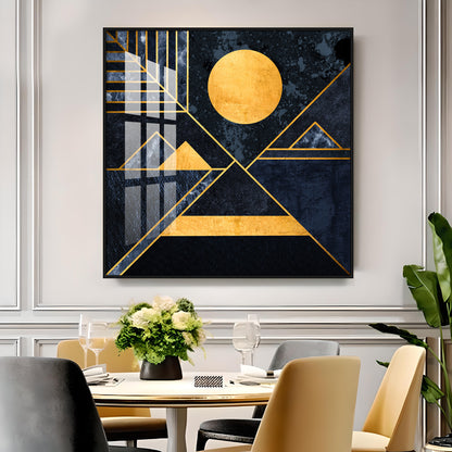 Moon & Mountains Premium Acrylic Square Wall Art