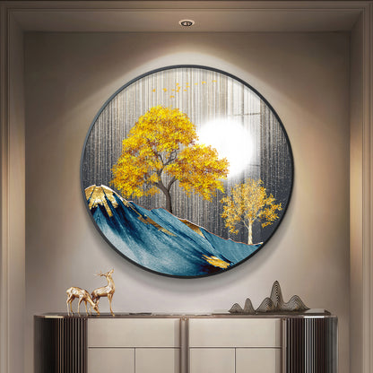 Dreaming Forest Premium Acrylic Round Wall Art
