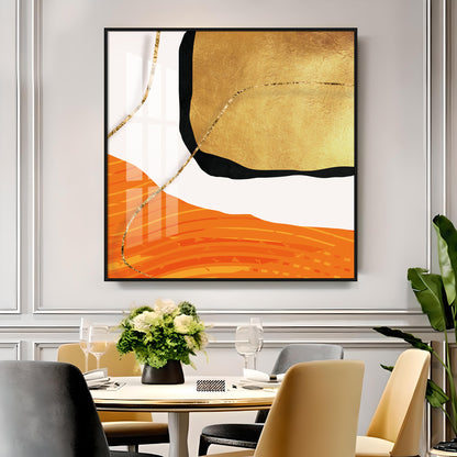 Golden Rust Premium Acrylic Square Wall Art