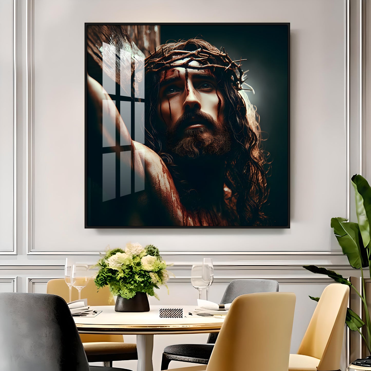 Lord Jesus Christ Premium Acrylic Square Wall Art