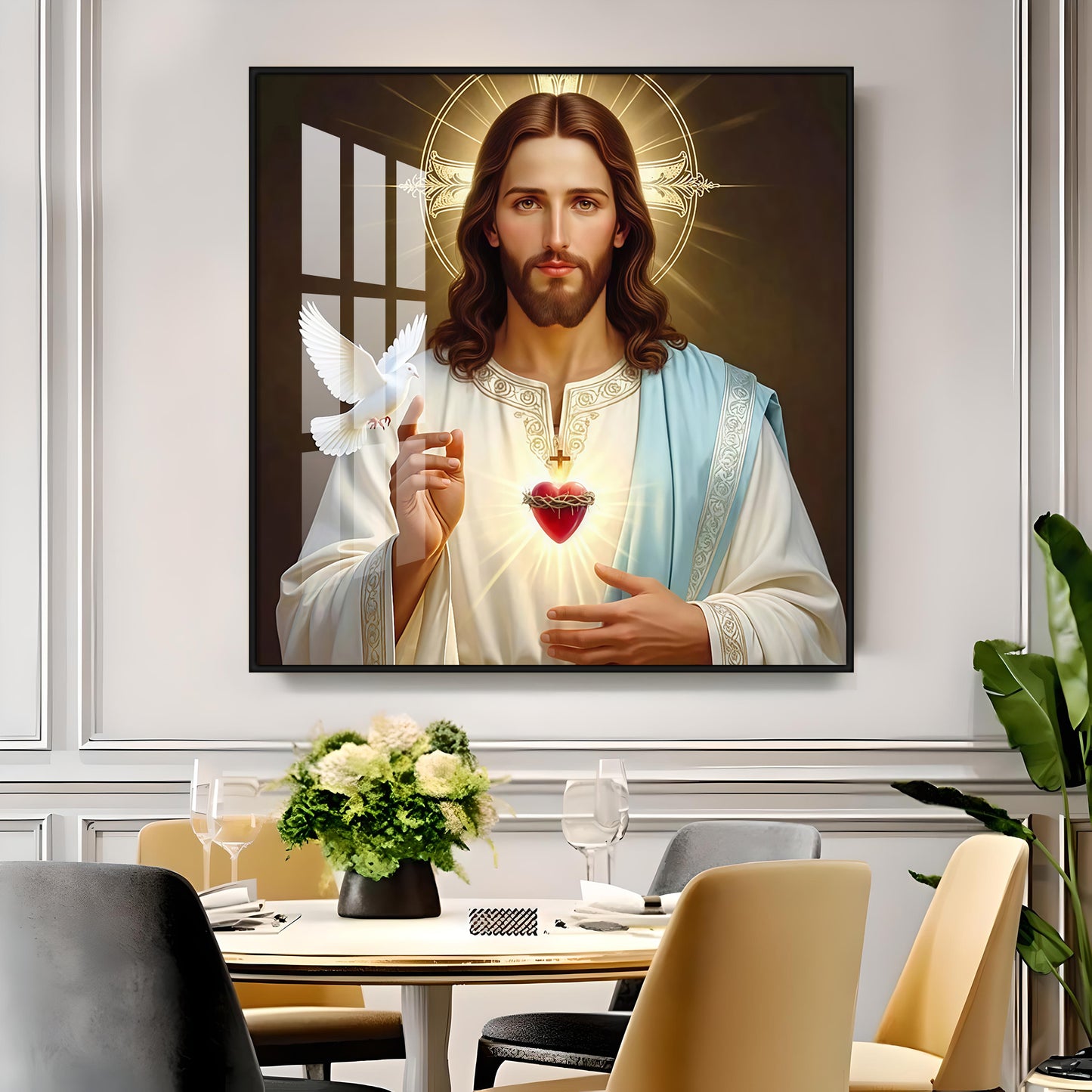 Jesus Christ Premium Acrylic Square Wall Art