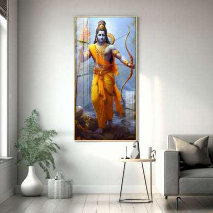 Maryada Purushottam Premium Acrylic Vertical Wall Art