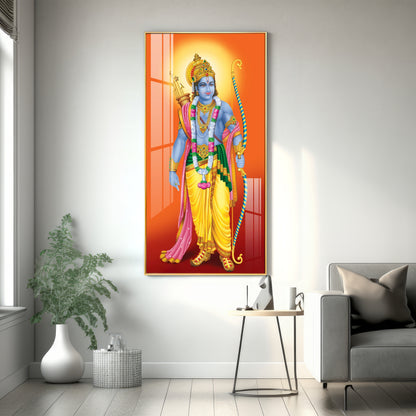 Lord Shri Ram Premium Acrylic Vertical Wall Art