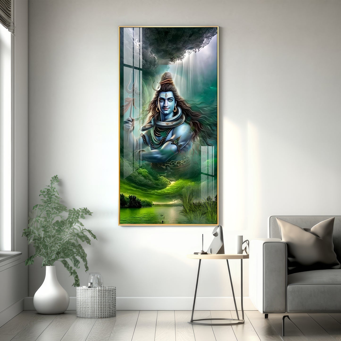 Adiguru Premium Acrylic Vertical Wall Art