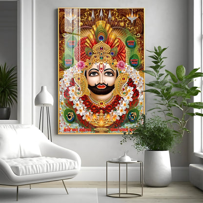 Baba Shyam Humara Premium Acrylic Vertical Wall Art