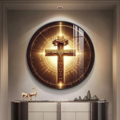 Sacred Symbol Sign Premium Acrylic Round Wall Art