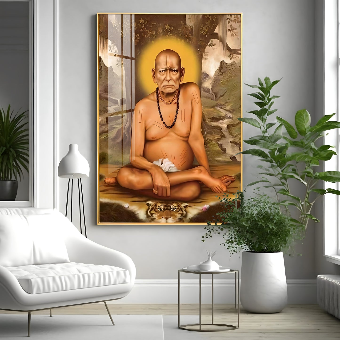 Elderly Shri Swami Samartha Premium Vertical Acrylic Wall Art