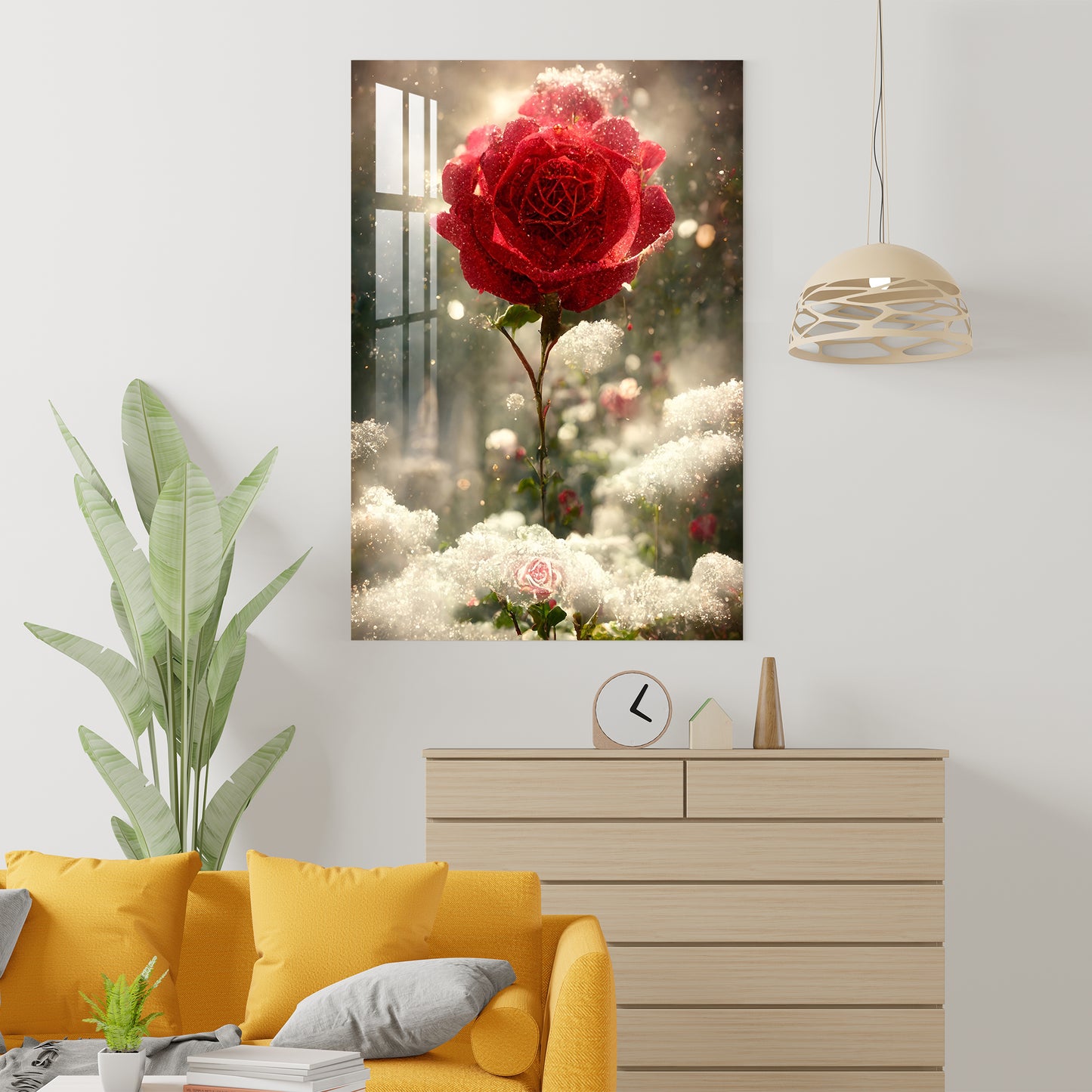 The Romantic Red Acrylic Wall Art