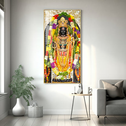 Lord Rama Portray Premium Vertical Wall Art