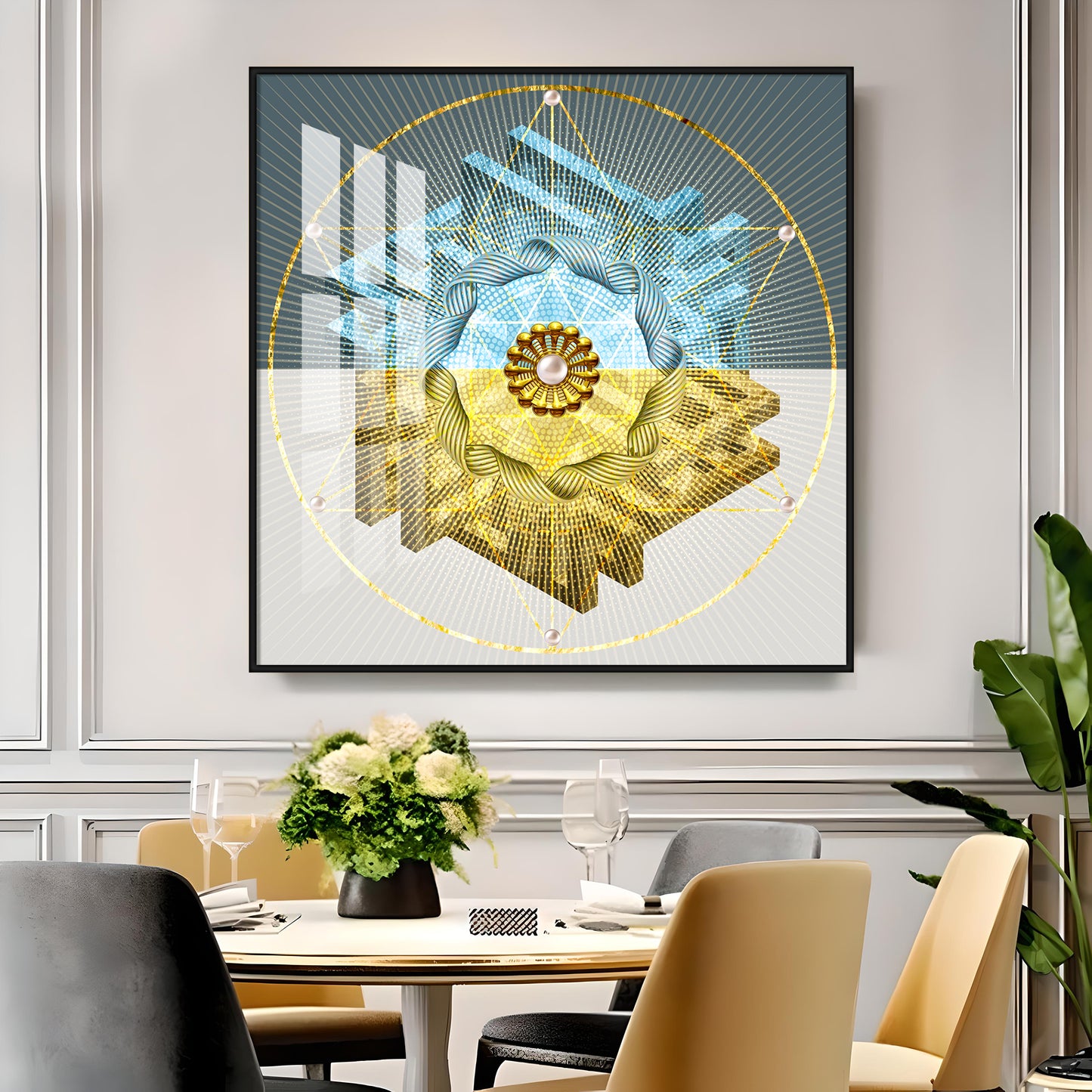 Chic Serenity Premium Square Wall Art