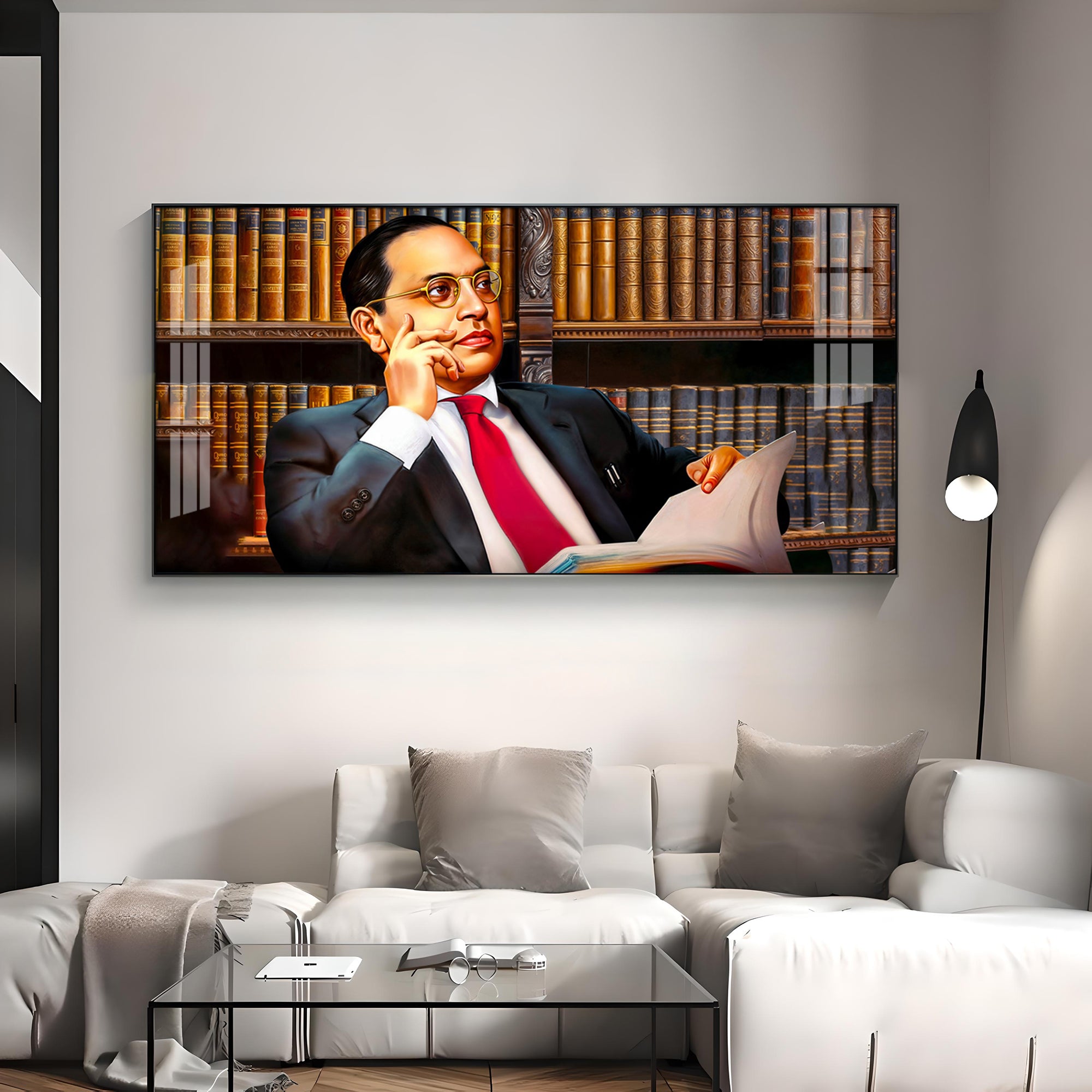 Dr. B.R. Ambedkar Portray Premium Acrylic Horizontal Wall Art