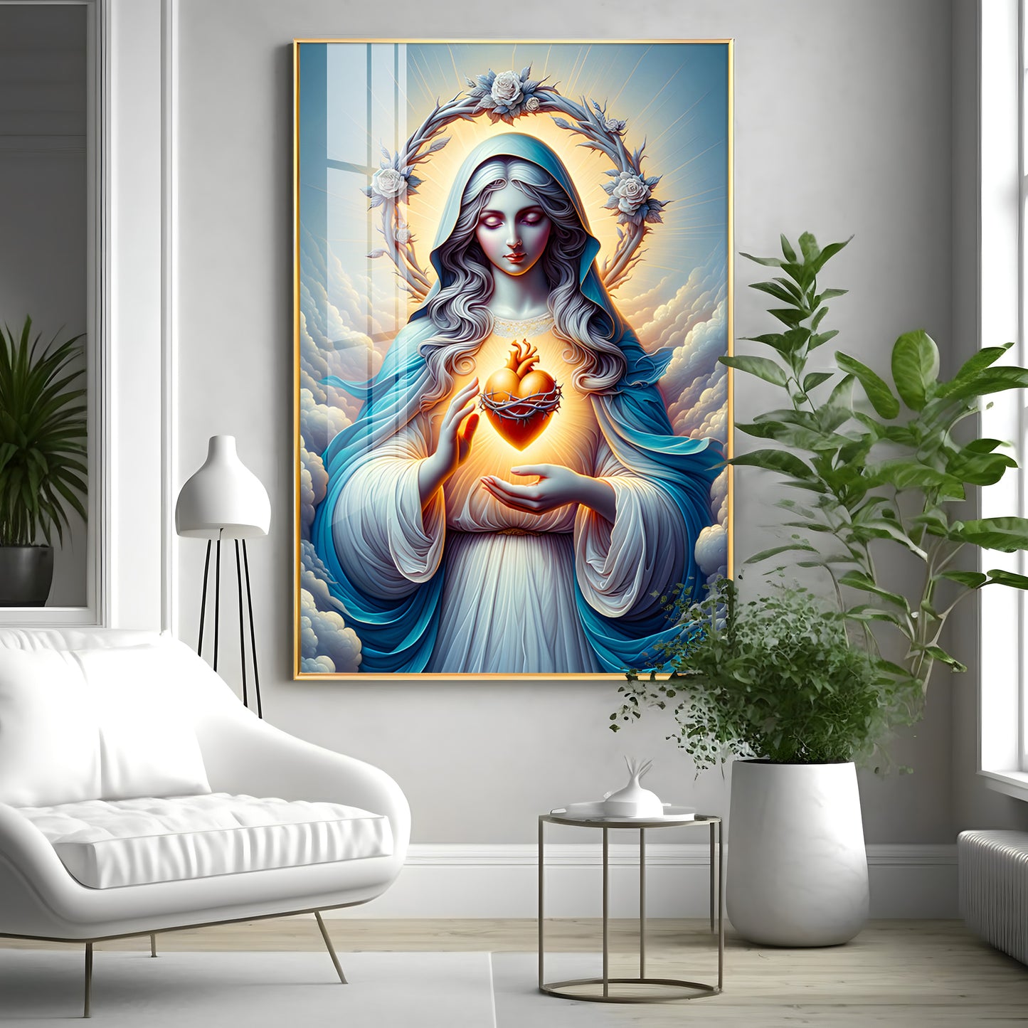 Divine Maternal Love Premium Acrylic Vertical Wall Art