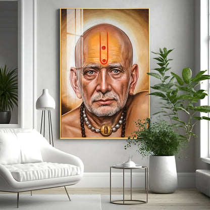 Serenity Shri Swami Samartha Premium Vertical Acrylic Wall Art