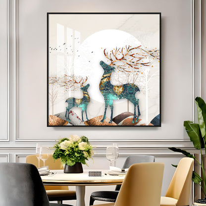 Lucky Deer Premium Acrylic Square Wall Art