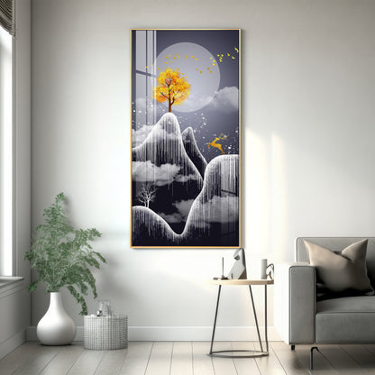 Freezy Nights Premium Acrylic Vertical Wall Art