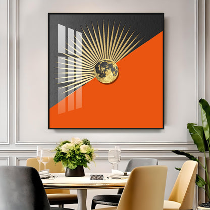 Symbolic Rays Premium Acrylic Square Wall Art