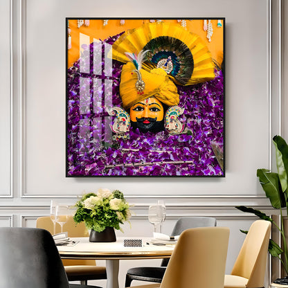 Shyam Baba Premium Acrylic Square Wall Art