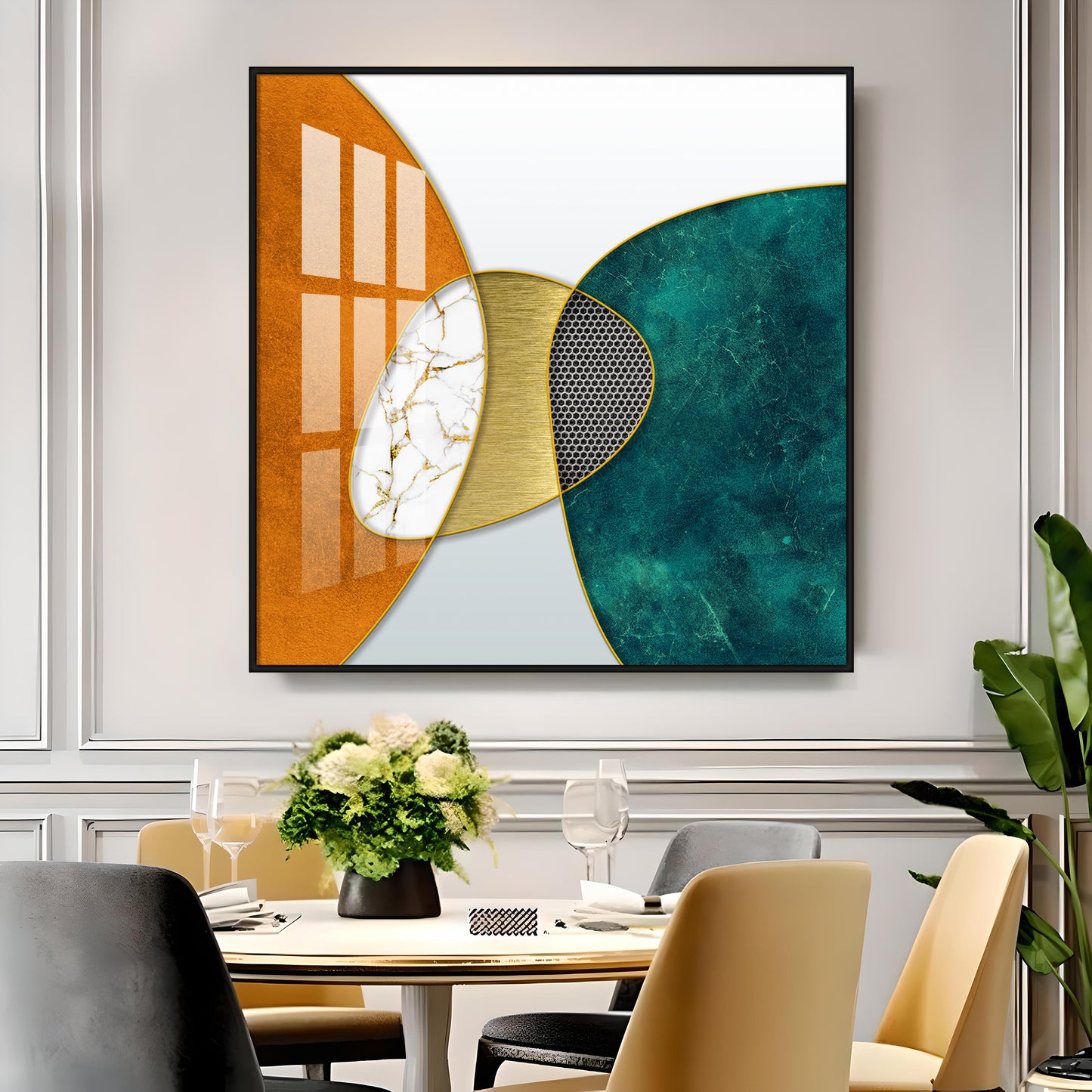 Abstract Three-Dimensional Premium Acrylic Square Wall Art