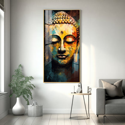 Eternal Gaze Buddha Premium Acrylic Vertical Wall Art