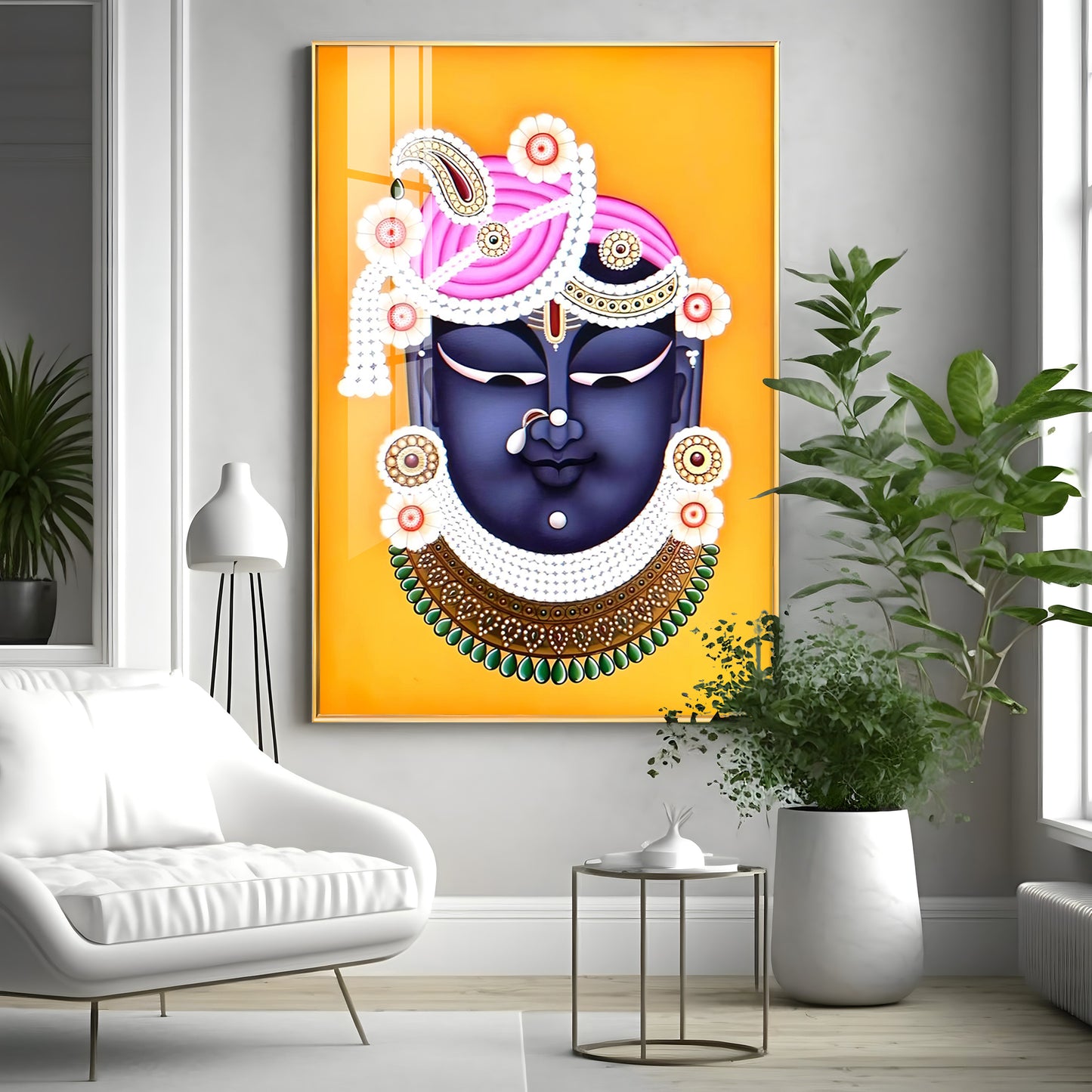 Lord Shreenathji Premium Vertical Acrylic Wall Art