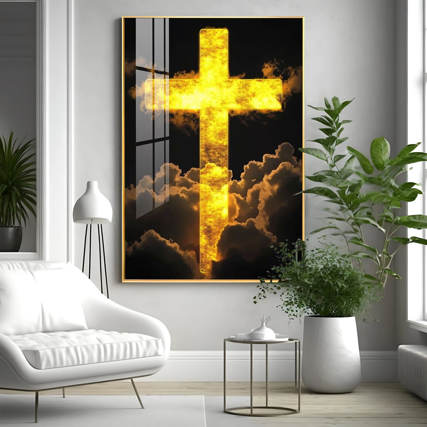 Heavenly Cross Vision Premium Acrylic Wall Art