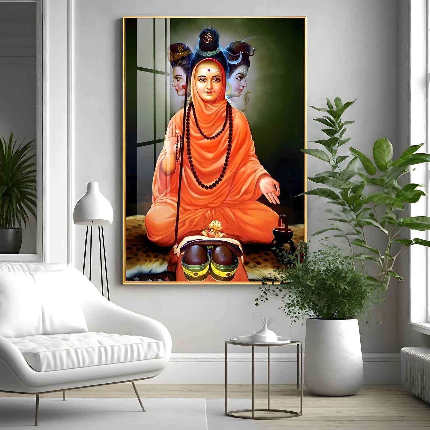 Portrait of Divine Authority Premium Vertical Acrylic Wall Art