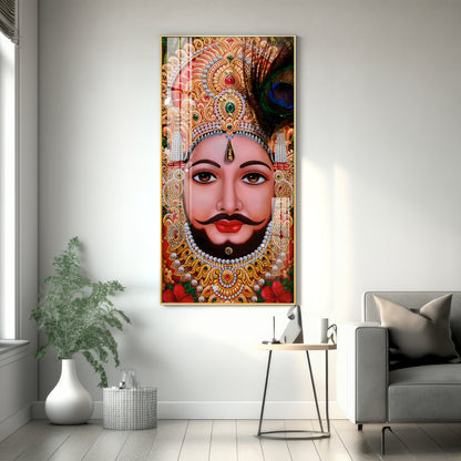 Shyam Baba Premium Acrylic Vertical Wall Art