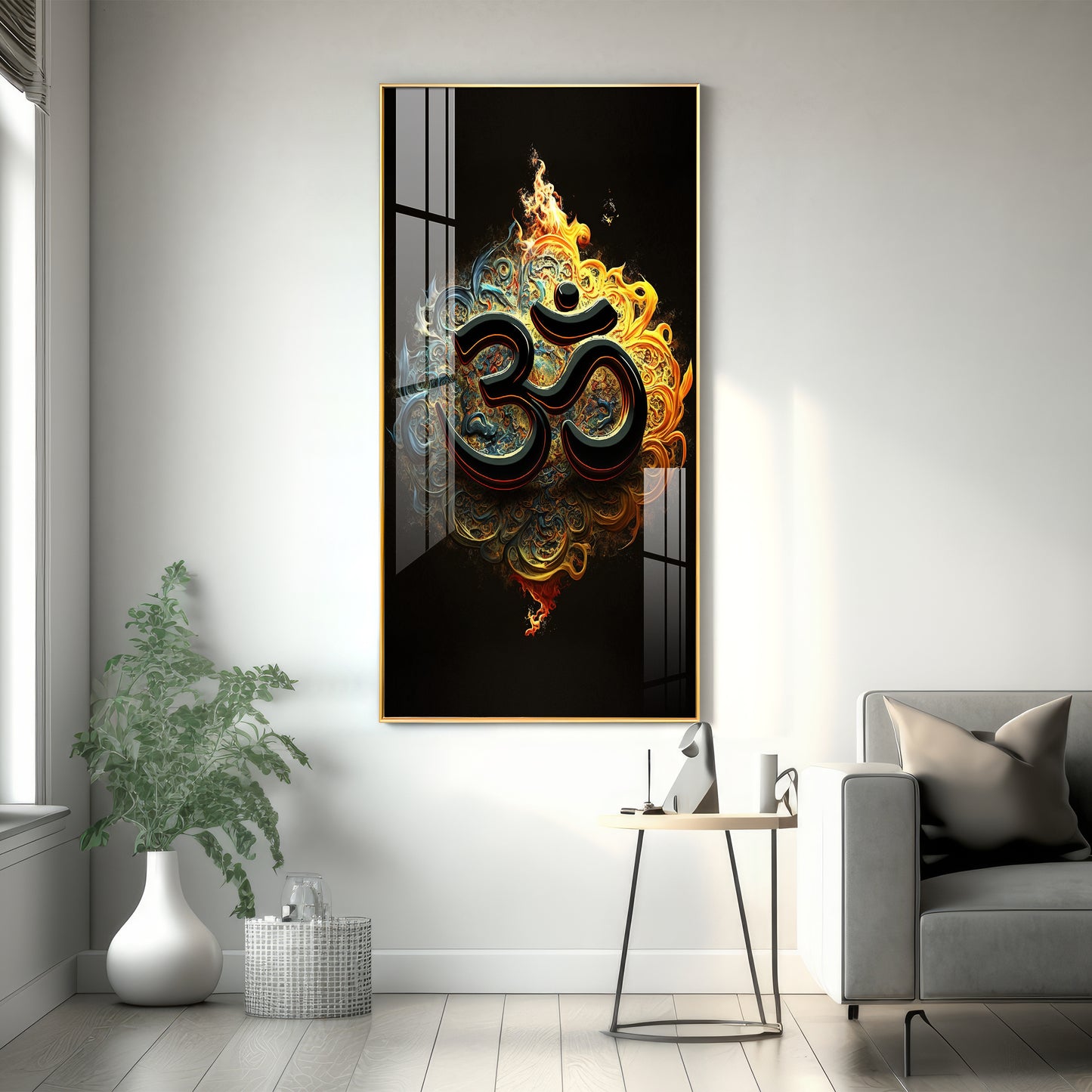 Spiritual OM Premium Acrylic Vertical Wall Art